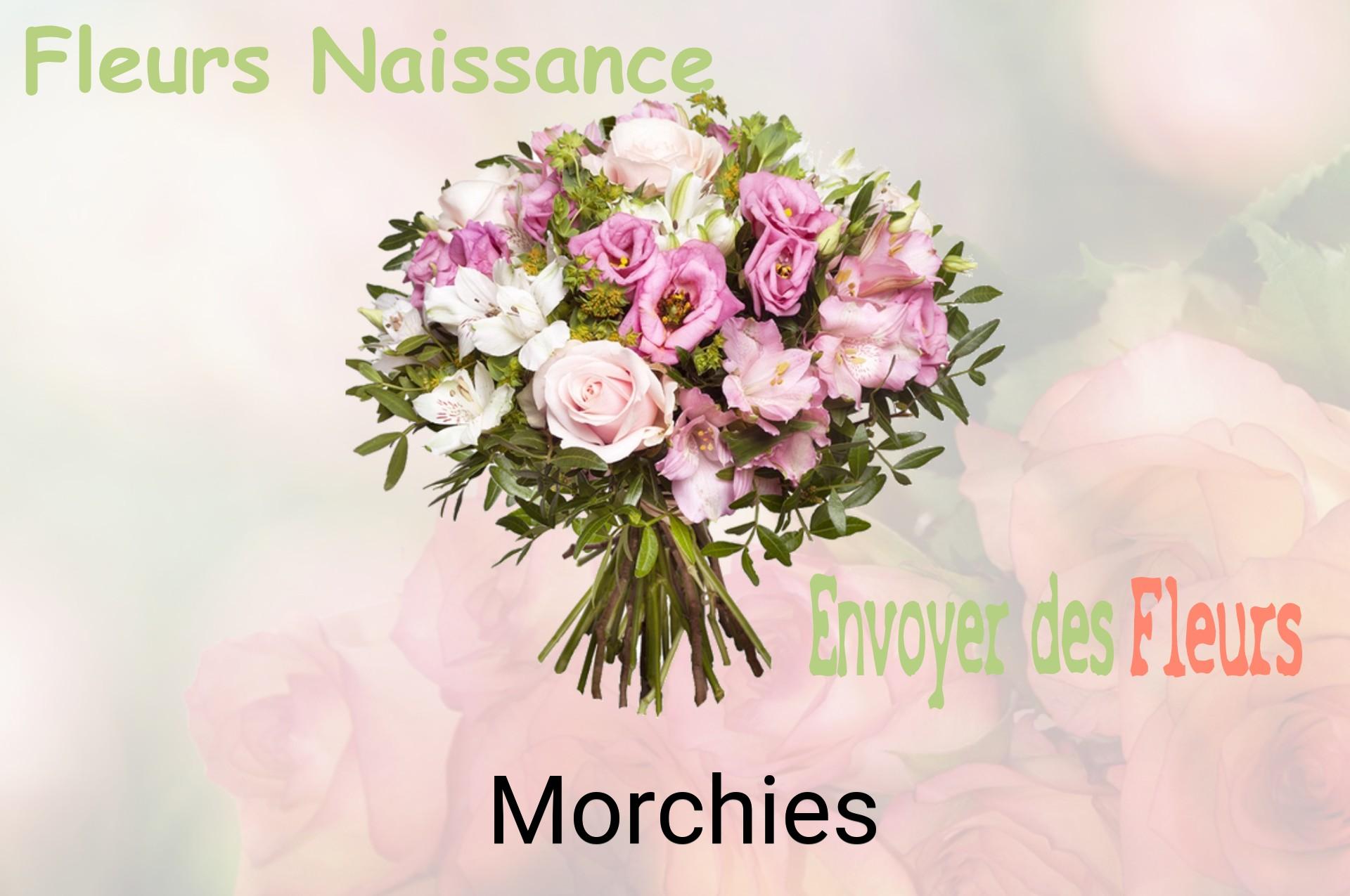 Bouquet de fleurs de naissance livré à Morchies